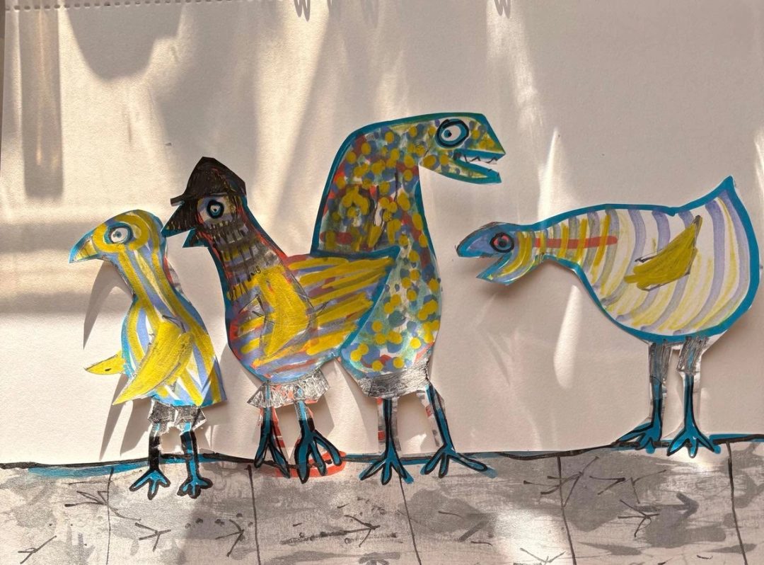 Drawing No. 2,323, 'At last the Hollywood pigeons had their own walk of fame.', posted OCT 5, 2025