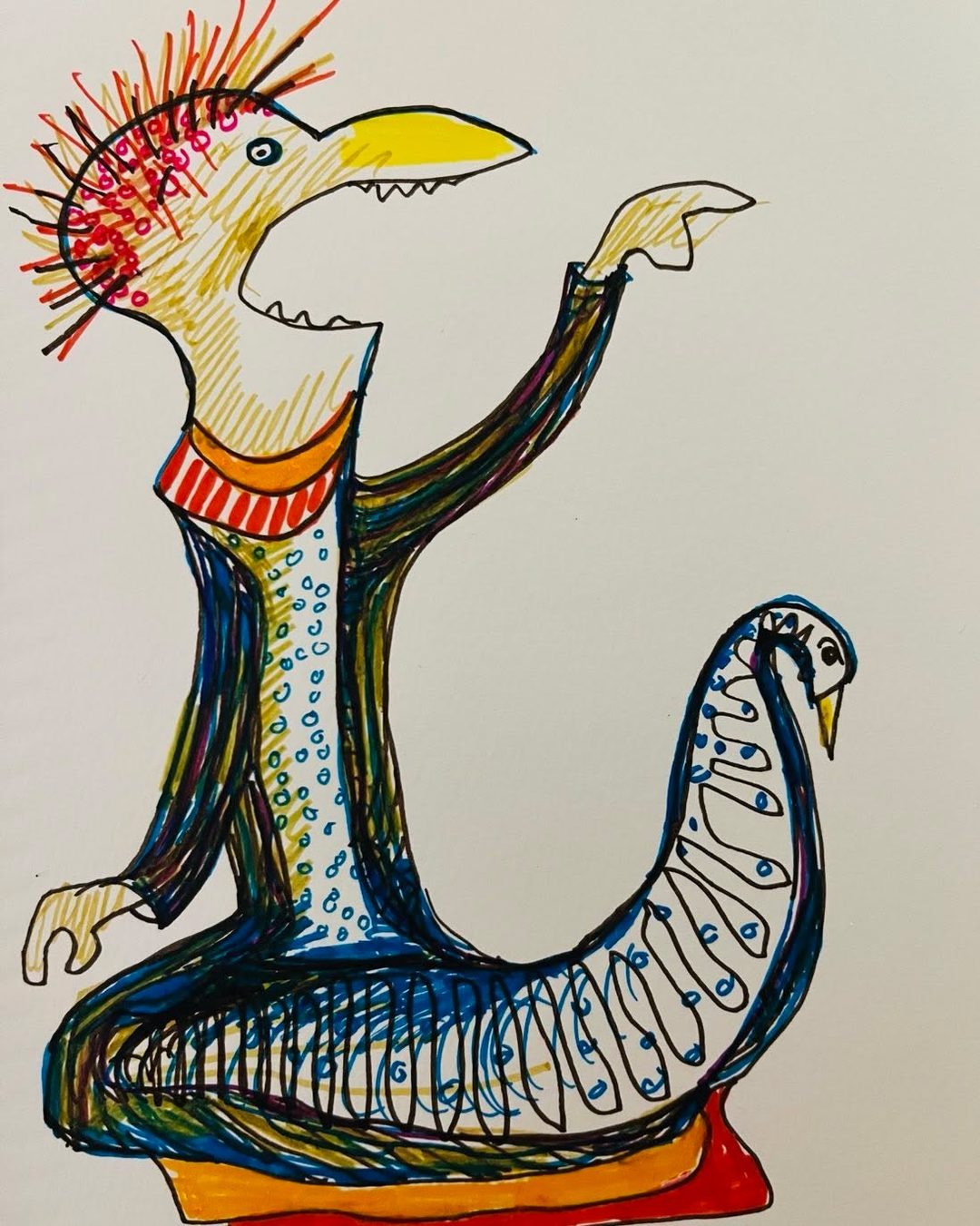 Drawing No. 1,993, 'On the seventh day of Christmas, Starke got stuck in his costume.', posted NOV 30, 2024