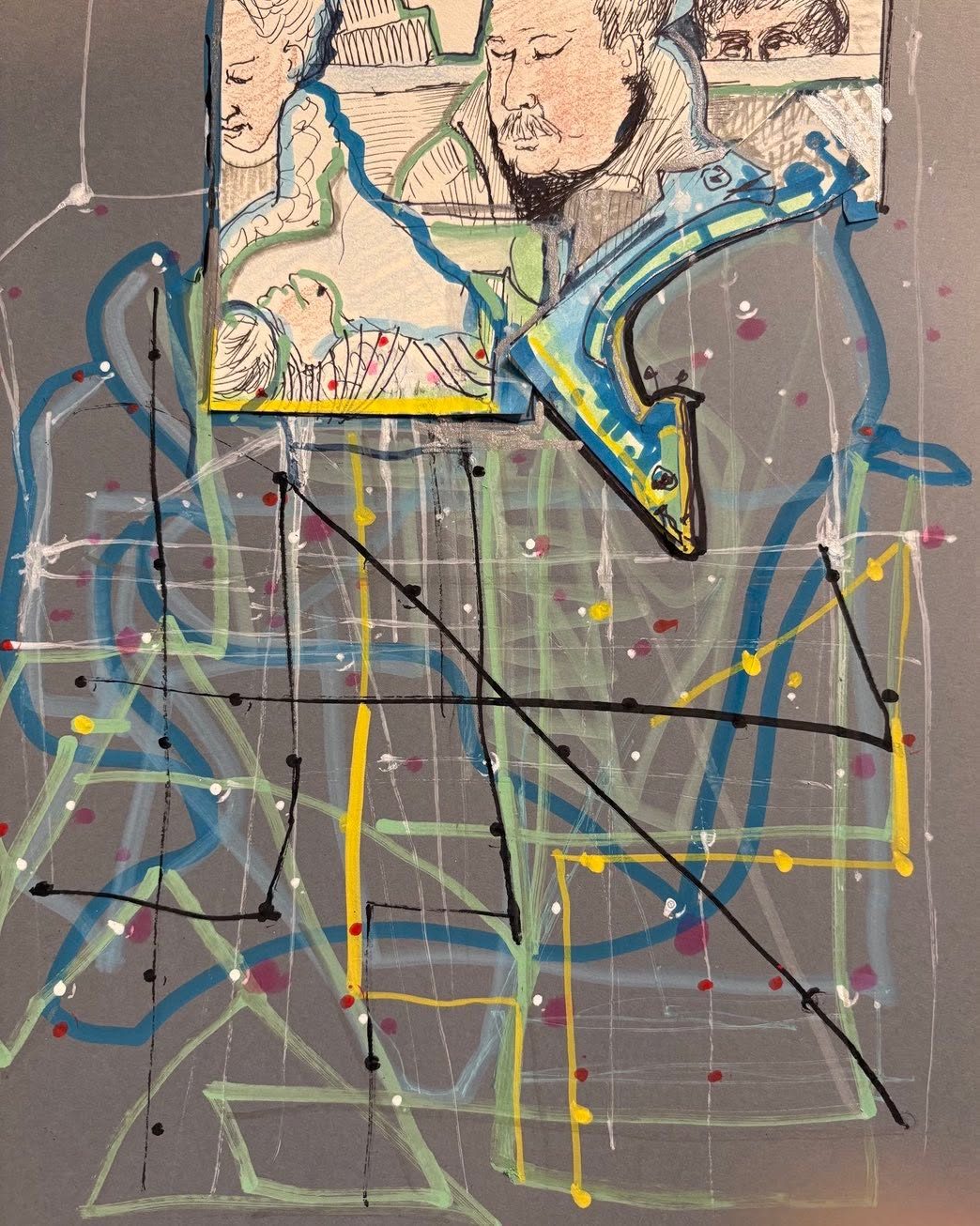 Drawing No. 2,375, 'Somehow the Suskins appeared on every subway map in the city.', posted NOV 23, 2025