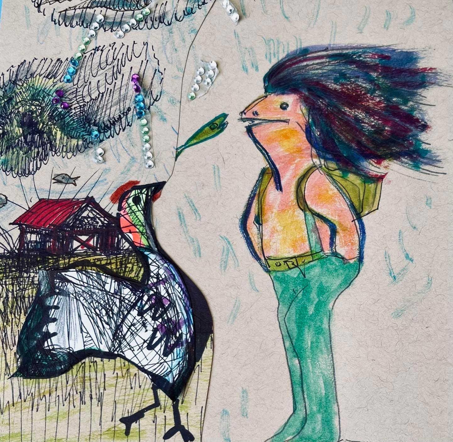 Drawing No. 1,735, 'Spring storms were looming.', posted APR 2, 2024