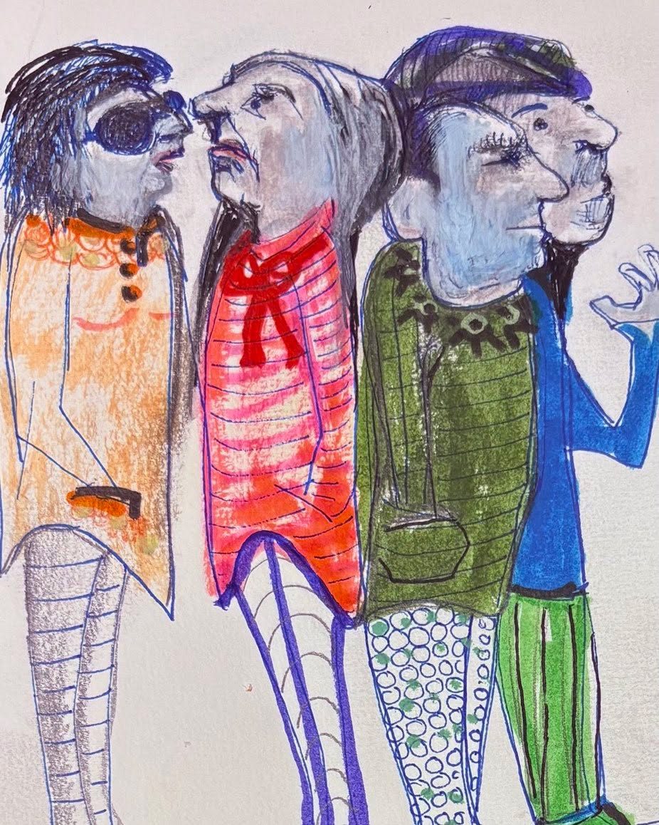 Drawing No. 2,447, 'The Hollinberries hoped that shopping Spring sales early might help their Seasonal Affective Disorder.', posted JAN 29, 2026