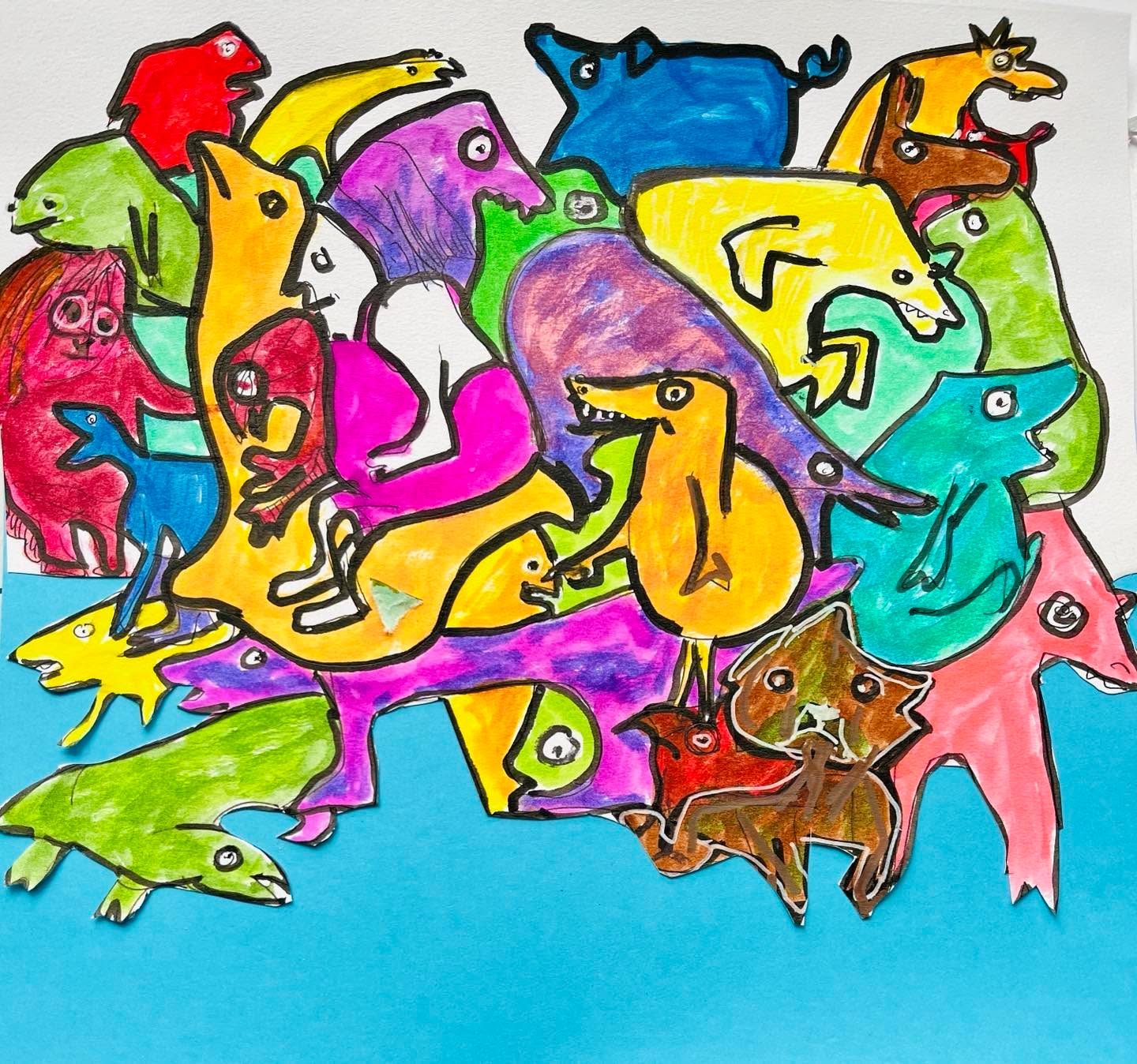 Drawing No. 1,929, 'Barbara's pool aerobics class was lively.', posted OCT 1, 2024