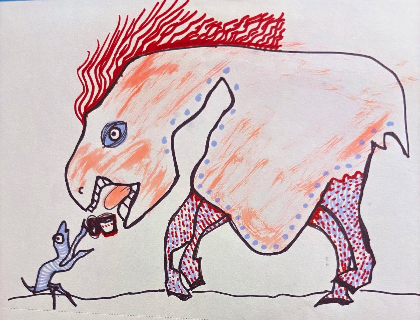Drawing No. 2,714, 'Splitting a single espresso with Hadley was a losing proposition.', posted SEP 14, 2026