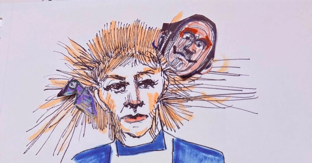 Drawing No. 2,412, 'It wasn't easy for Lavinia to deal with certain men in her life.', posted DEC 27, 2025