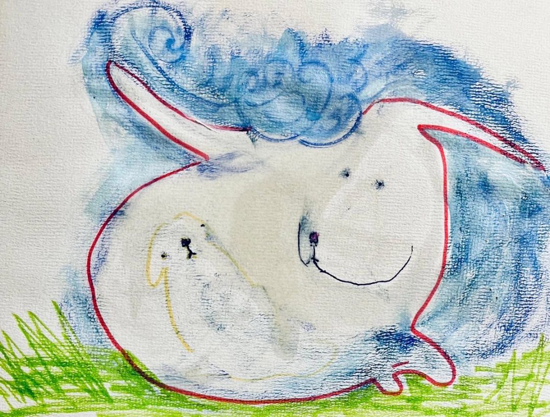 Drawing No. 1,408, 'Paige dreamed that she was pregnant.', posted MAY 27, 2023