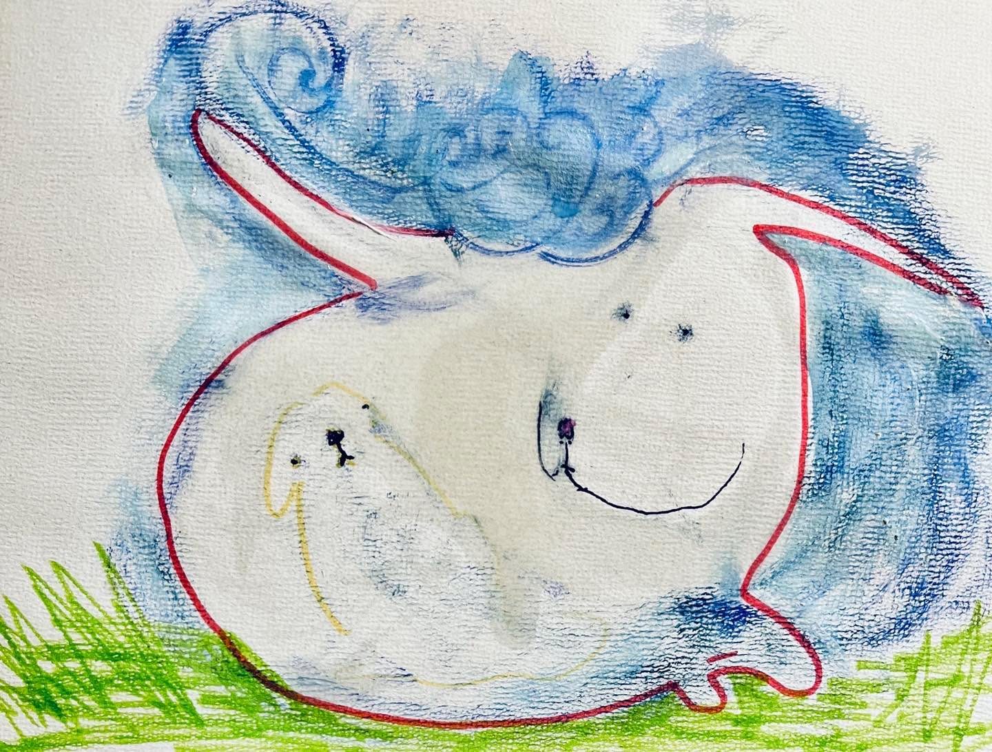 Drawing No. 1,408, 'Paige dreamed that she was pregnant.', posted MAY 27, 2023