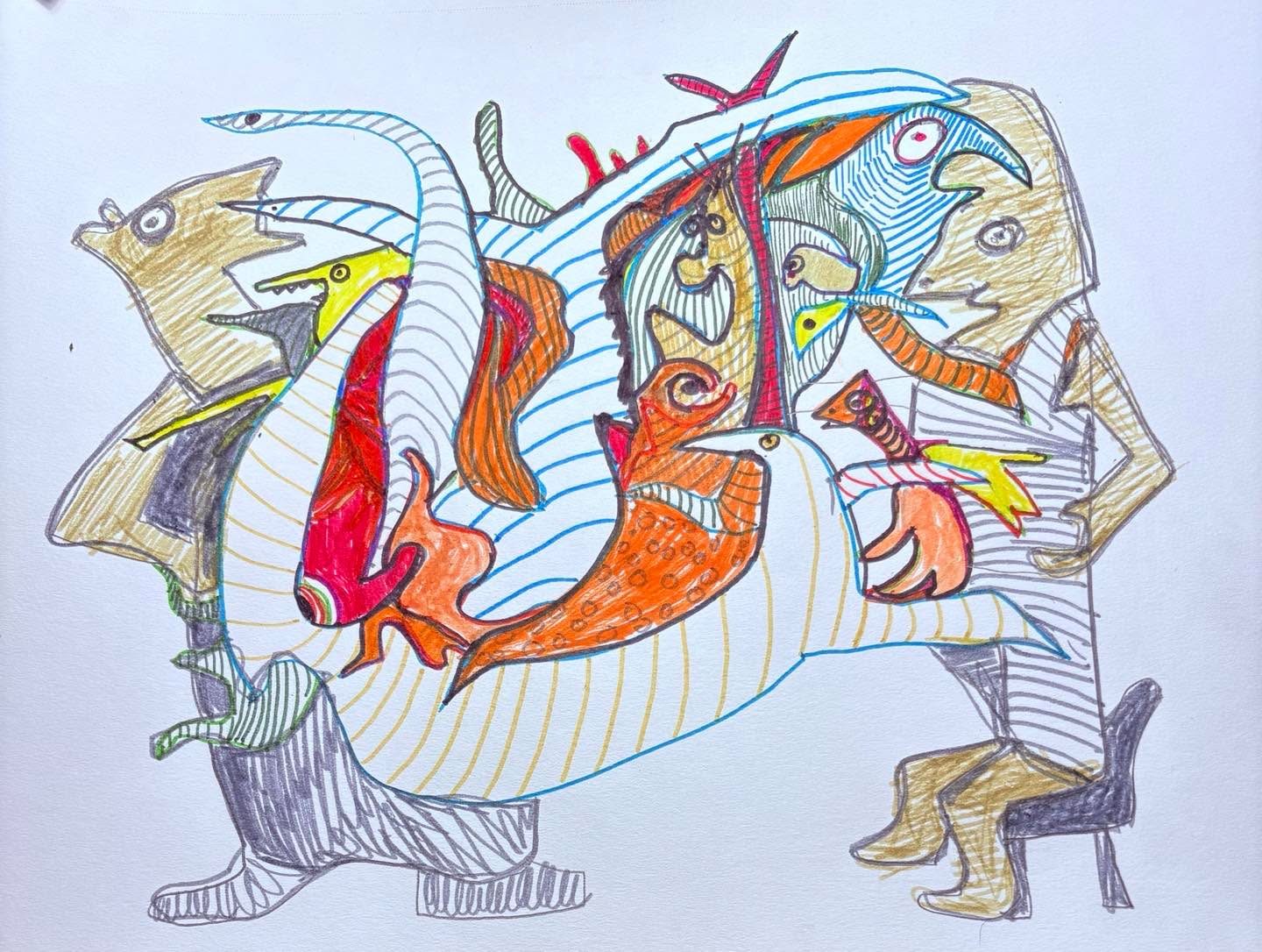 Drawing No. 2,364, 'Dr. Flester saved time by operating on several patients at once.', posted NOV 11, 2025