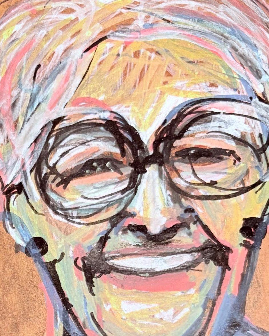 Drawing No. 2,653, 'Molly was only 23, but her expert granny makeup always got her a seat on a crowded subway.', posted JUL 22, 2026