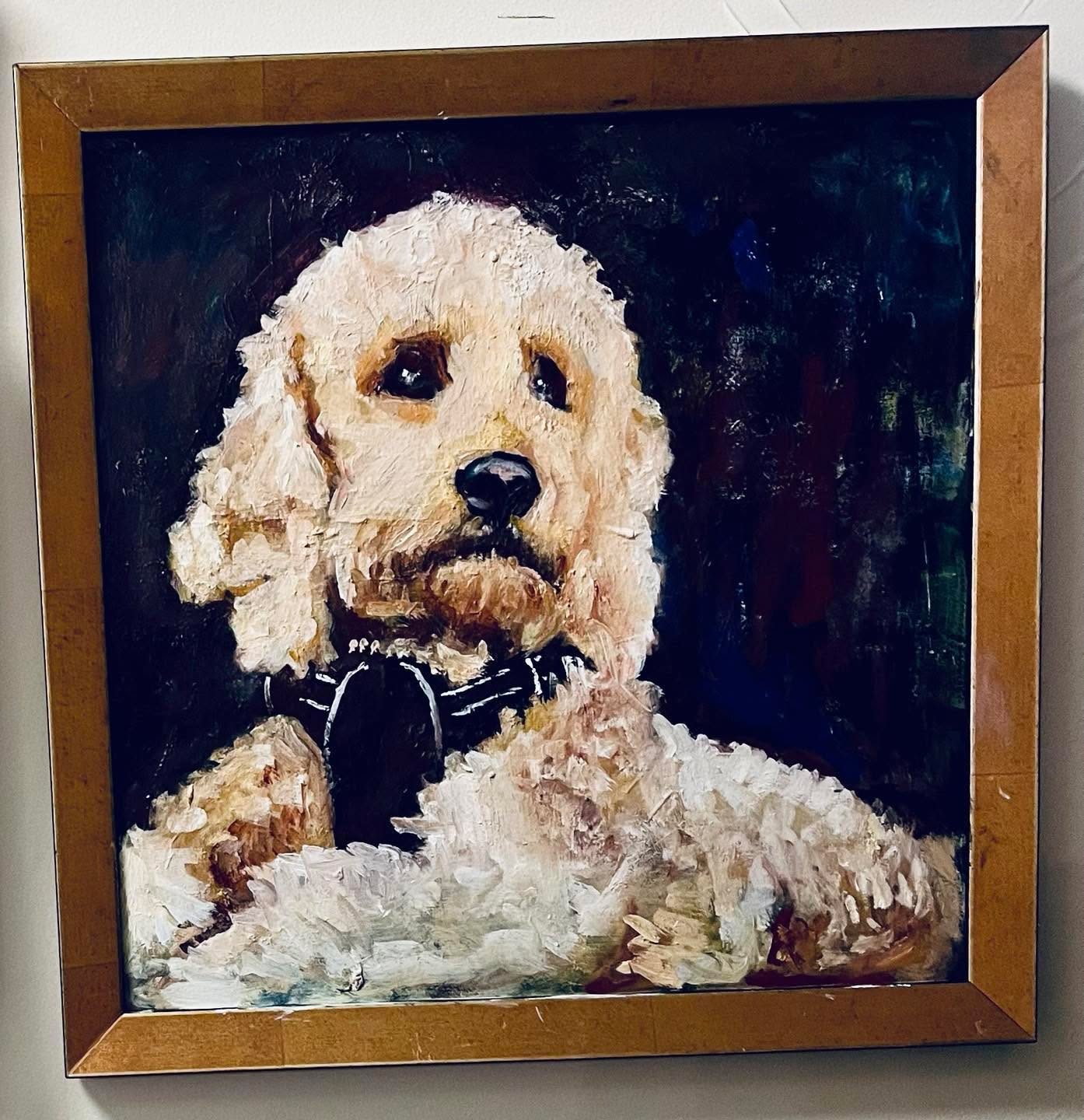 Drawing No. 1,761, 'This is Gobi, my latest portrait, and a delight to paint.', posted APR 26, 2024