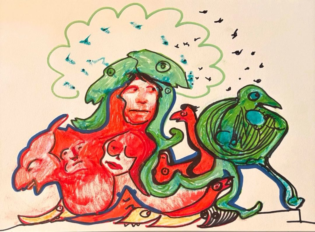 Drawing No. 2,358, 'Somebody in Wanda's fitness class hadn't showered.', posted NOV 7, 2025