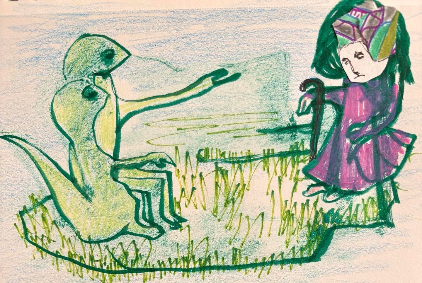 Drawing No. 2,233, 'Micro-chip I.d. for Bo-Peep's flock would have saved her a lot of worry.', posted JUL 11, 2025