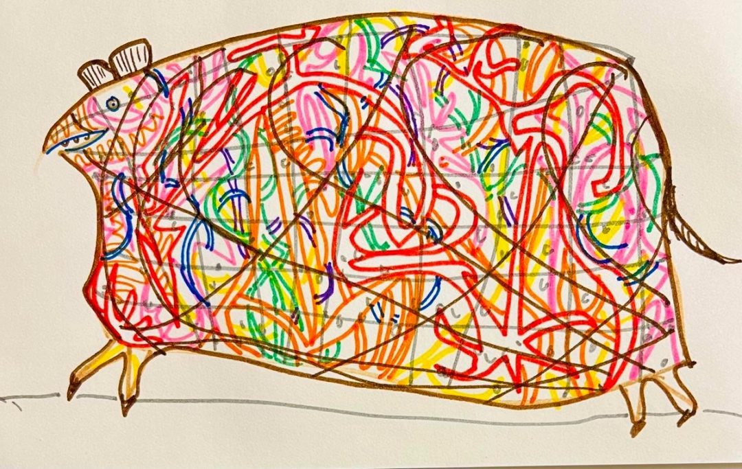 Drawing No. 1,725, 'Everyone told Alyse she was translucent.', posted MAR 25, 2024