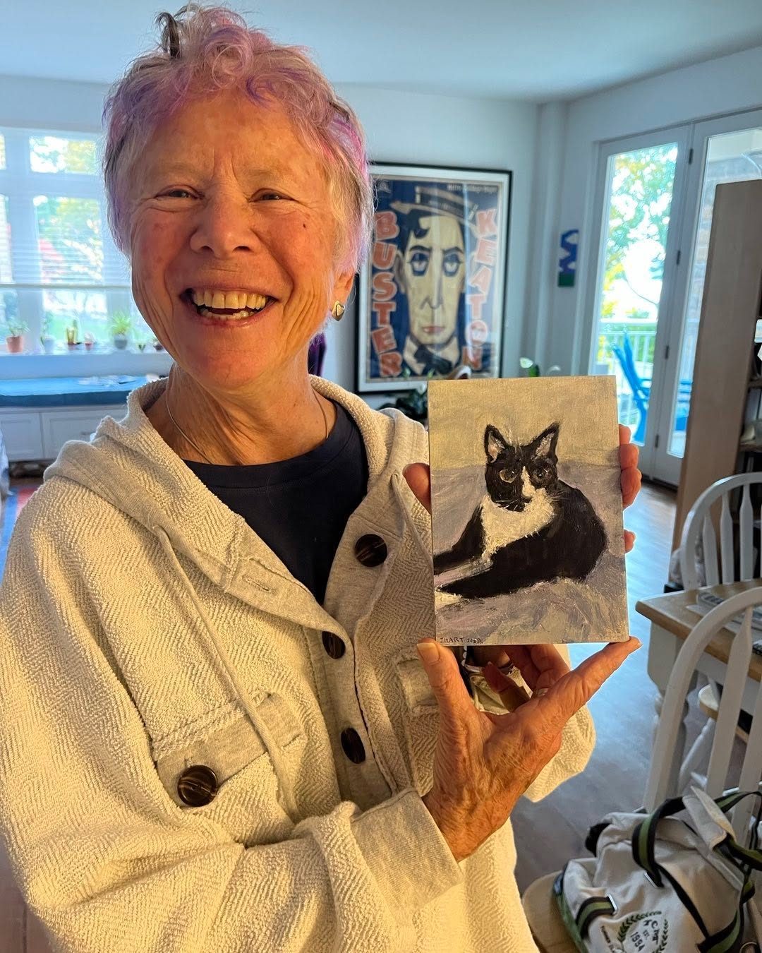 Drawing No. 1,565, 'Portrait of Fred I just painted for my friend, Stella. It will be a birthday present for Fred's owner.', posted OCT 26, 2023