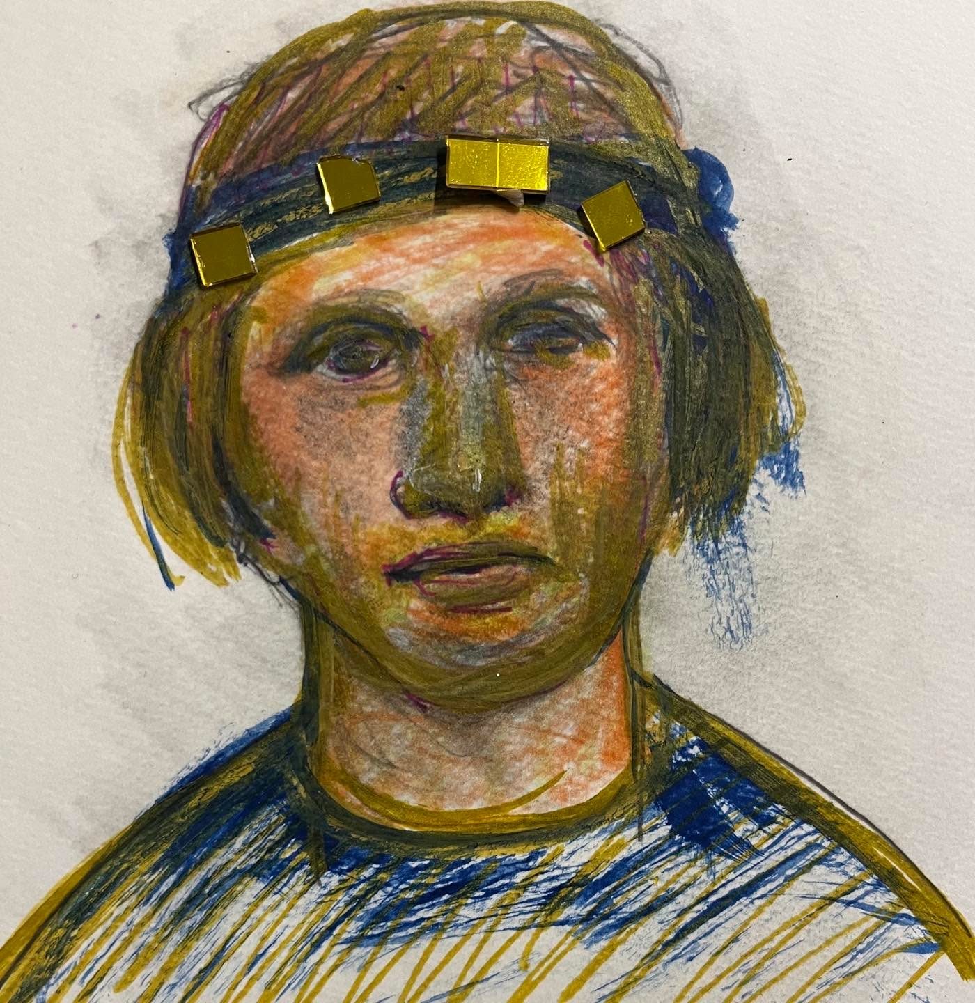 Drawing No. 1,621, 'Even in high school, Midas irritated everyone by calling himself, Golden Boy.', posted DEC 15, 2023