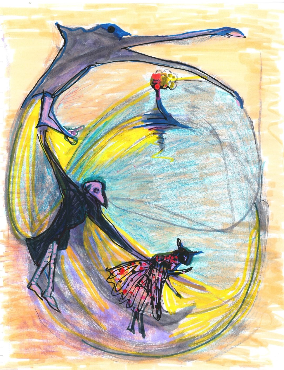Drawing No. 1,766, 'Holding on', posted APR 30, 2024