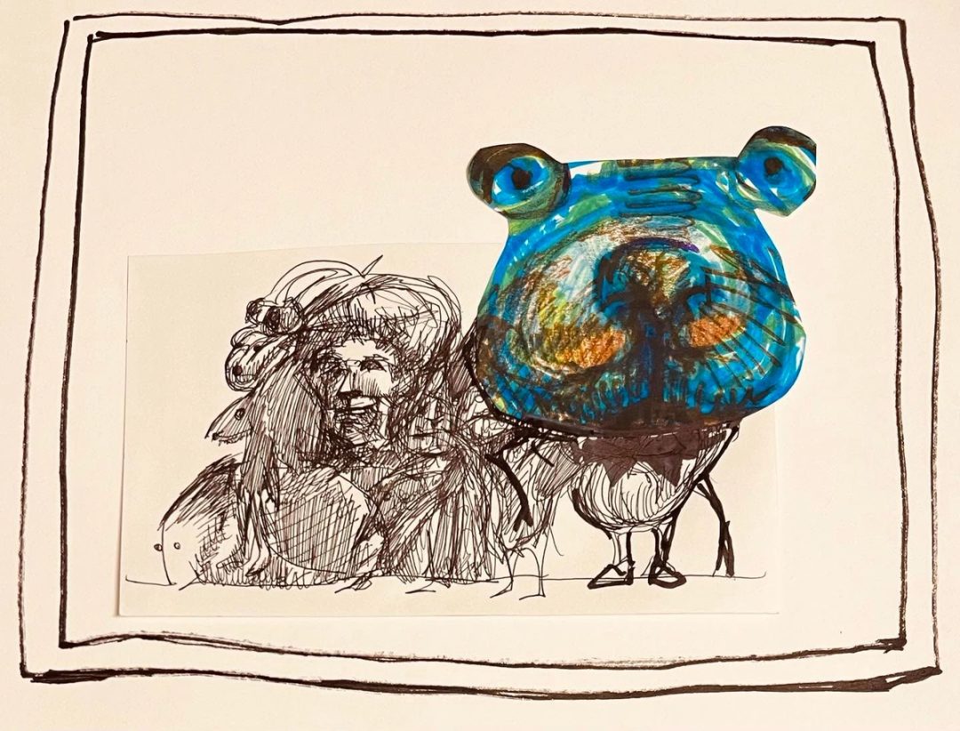 Drawing No. 2,043, 'Malcolm stood out in every family picture.', posted JAN 17, 2025