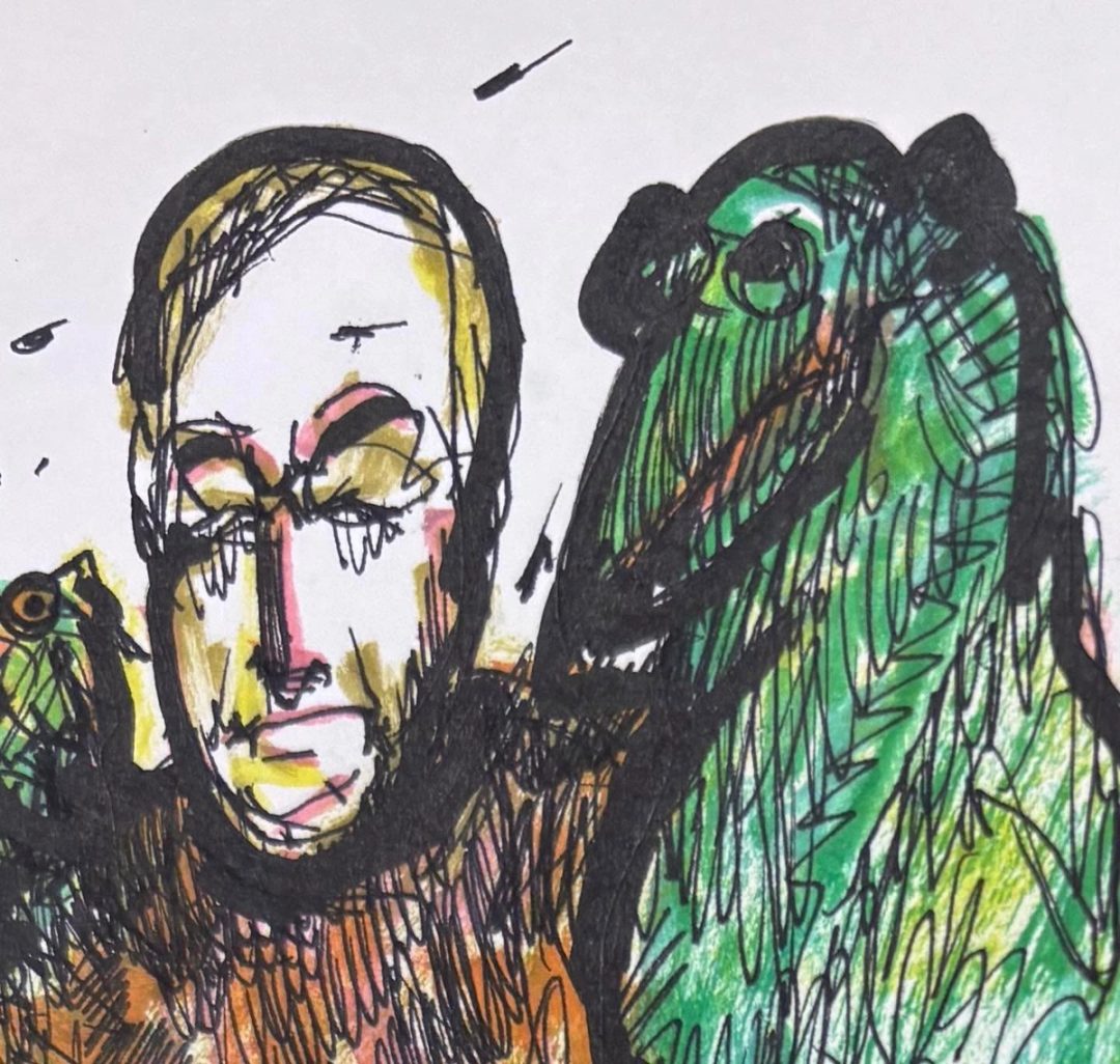 Drawing No. 2,082, 'Benson-Hite could produce convincing crocodile tears in the blink of an eye.', posted MAR 1, 2025