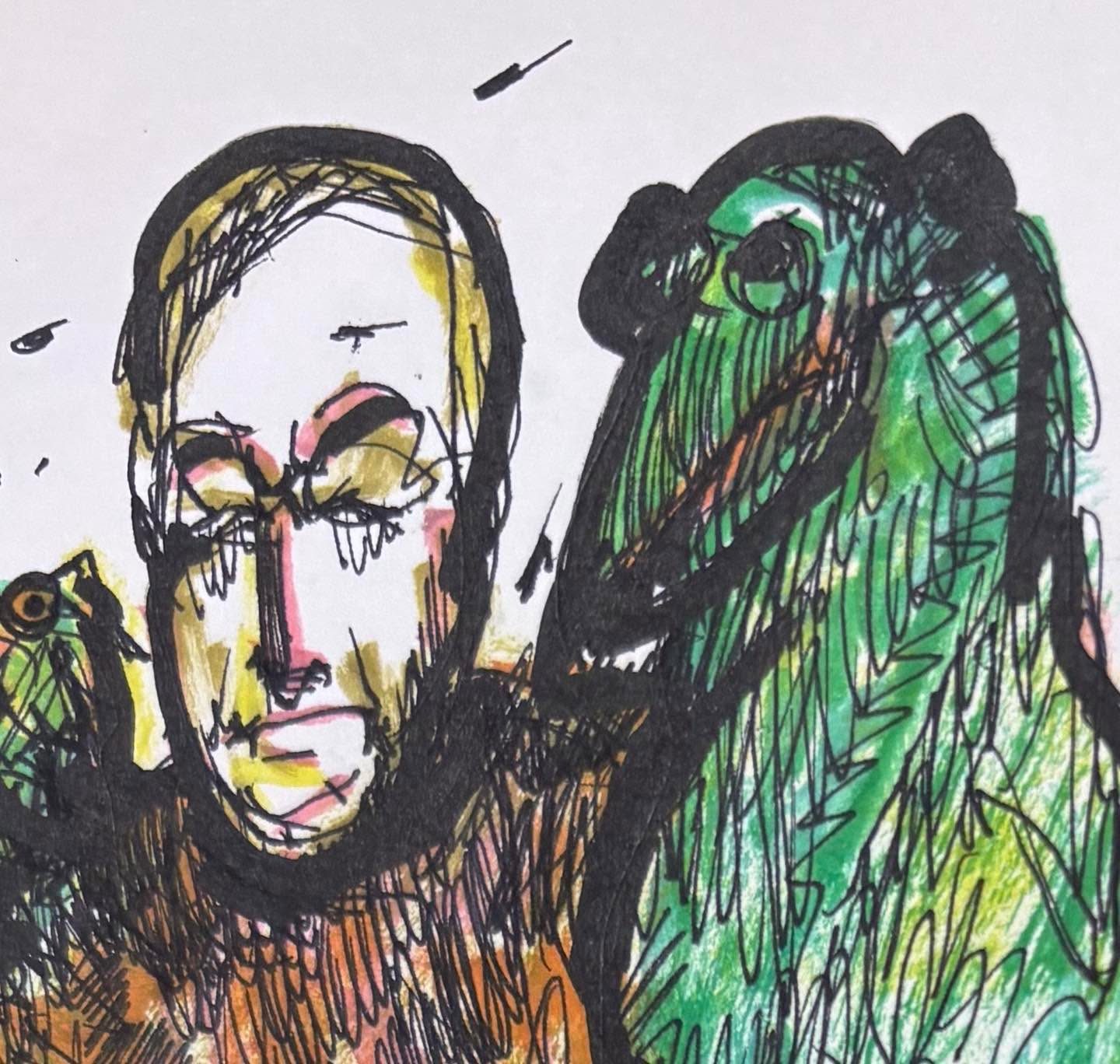 Drawing No. 2,082, 'Benson-Hite could produce convincing crocodile tears in the blink of an eye.', posted MAR 1, 2025