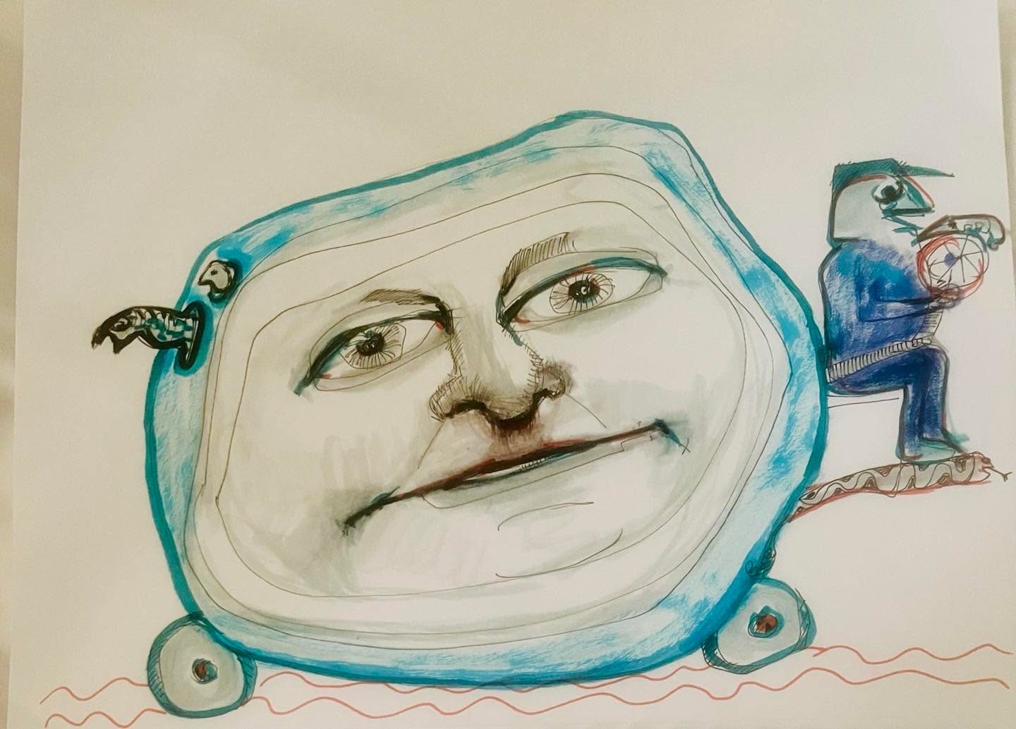 Drawing No. 1,864, 'New sponsor, new cast, but "My Mother, the Car" was back on air.', posted AUG 2, 2024