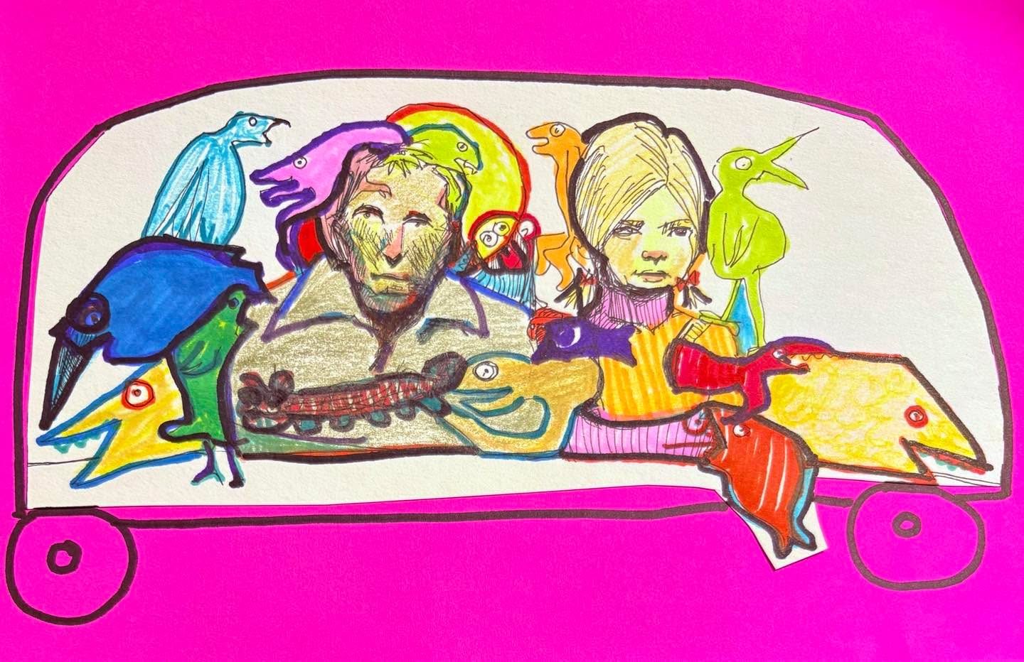 Drawing No. 2,287, '90 hours in the tour bus gave the backup singers time to audition new riffs.', posted AUG 30, 2025