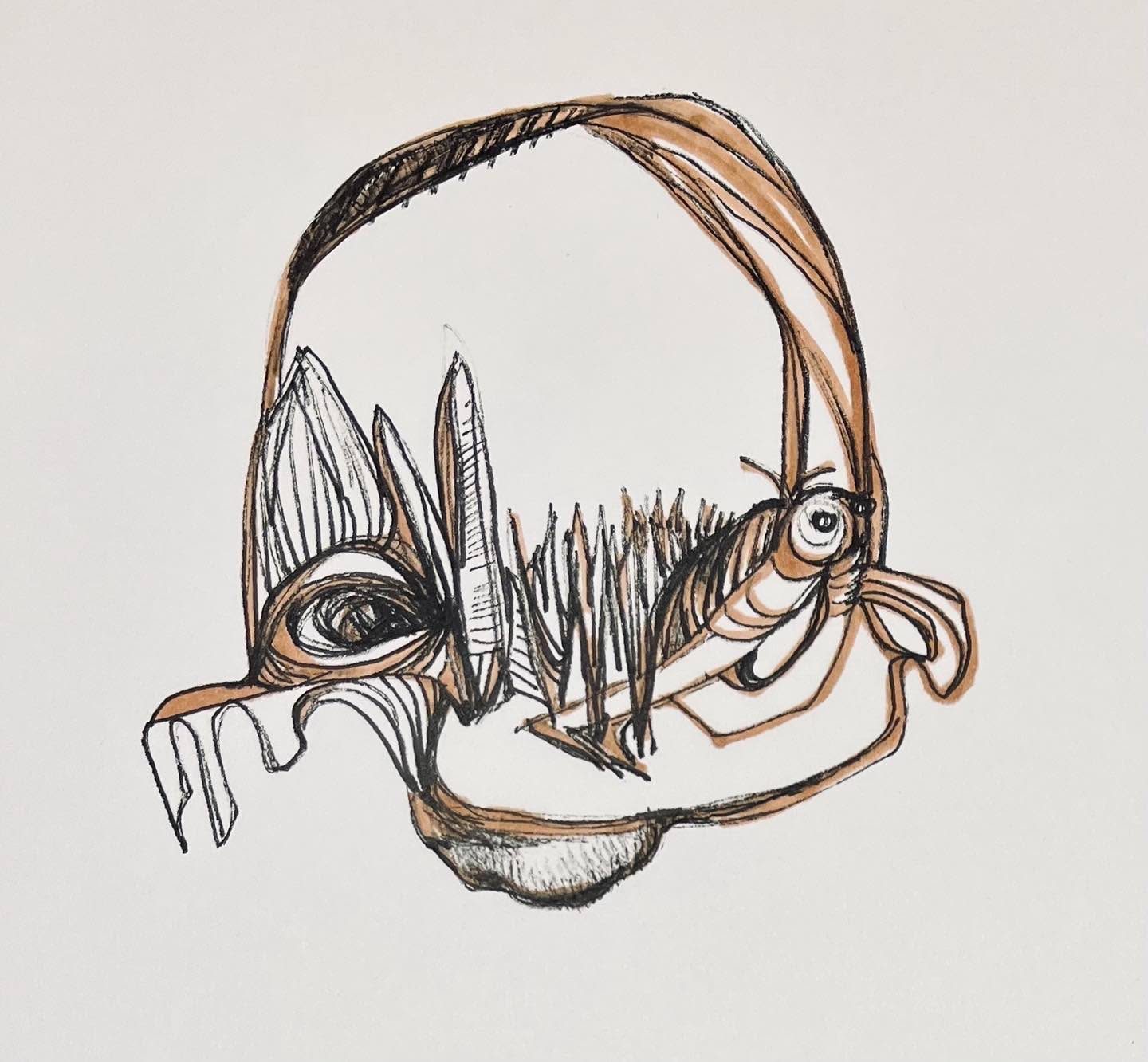 Drawing No. 1,352, 'Theodore disliked it when they called him Bug-eye.', posted APR 4, 2023