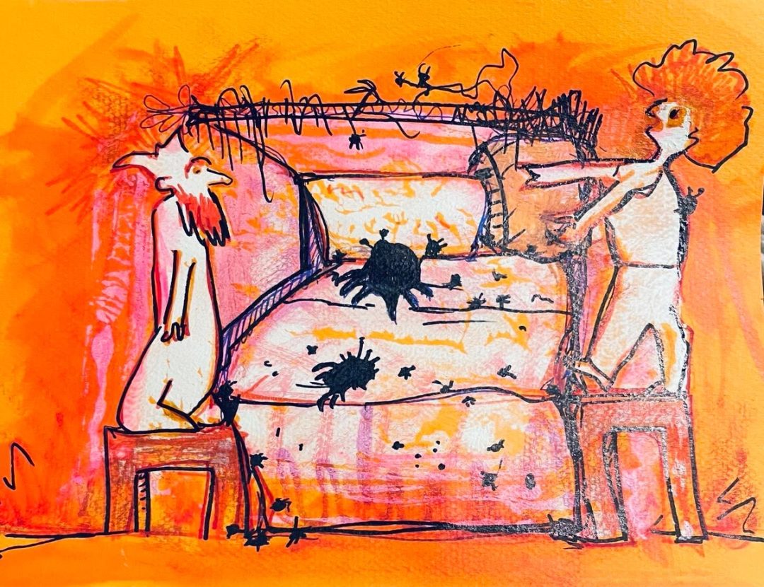 Drawing No. 1,341, 'King Cole's Merrie Olde B and B stood for Bed and Bugs.', posted MAR 24, 2023
