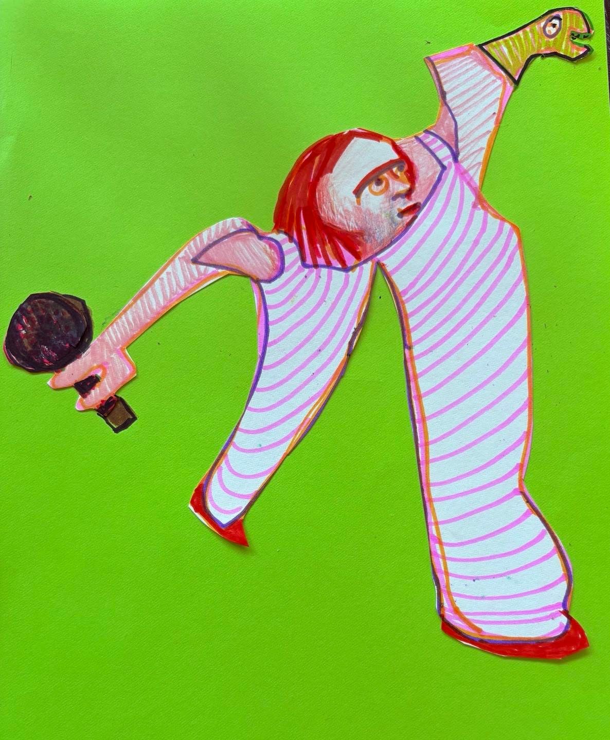 Drawing No. 2,262, 'Sabrina was born to play pickleball.', posted AUG 7, 2025
