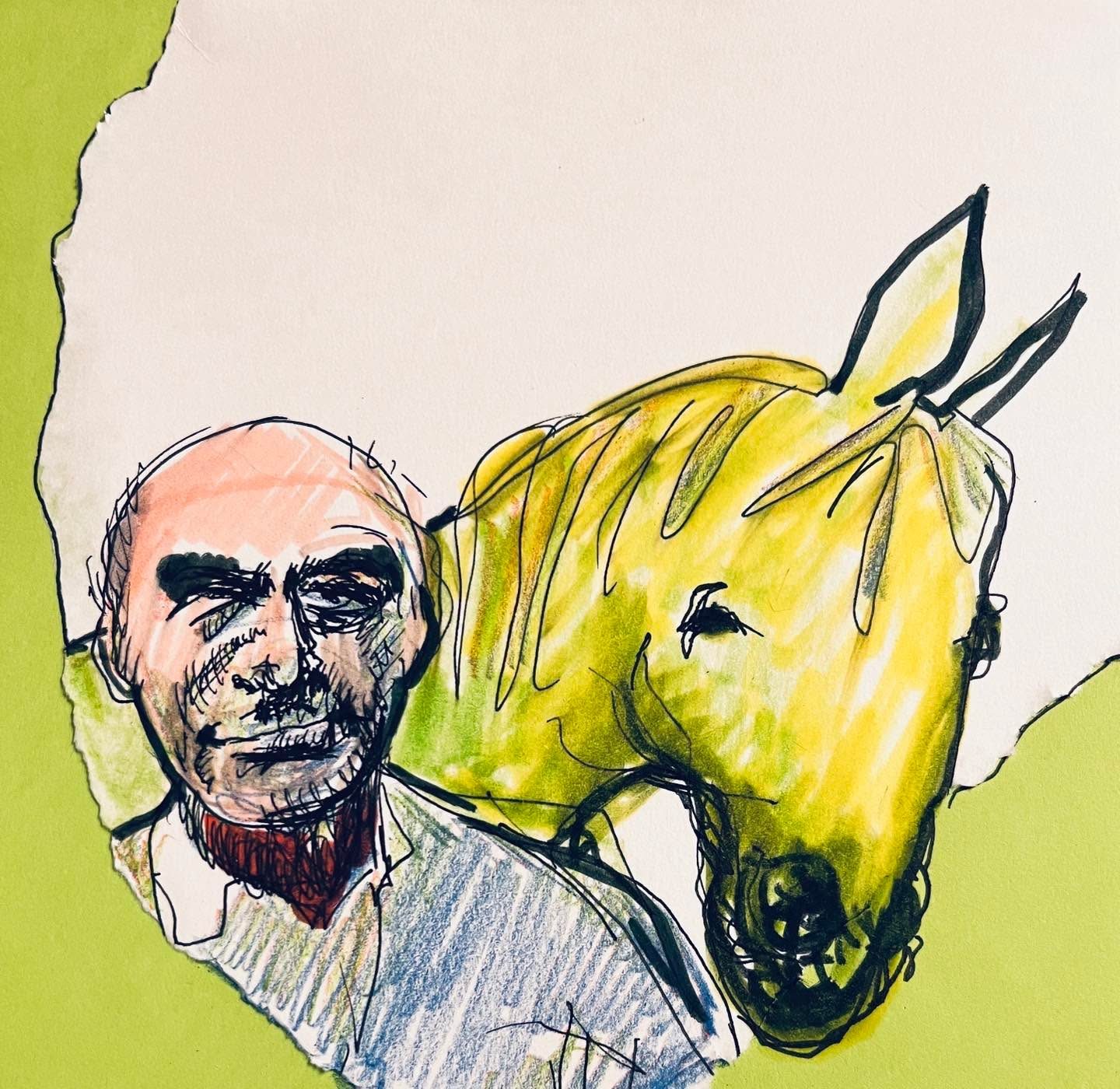 Drawing No. 1,923, 'Every morning Barfield asked Miriam, why the long face?', posted SEP 25, 2024