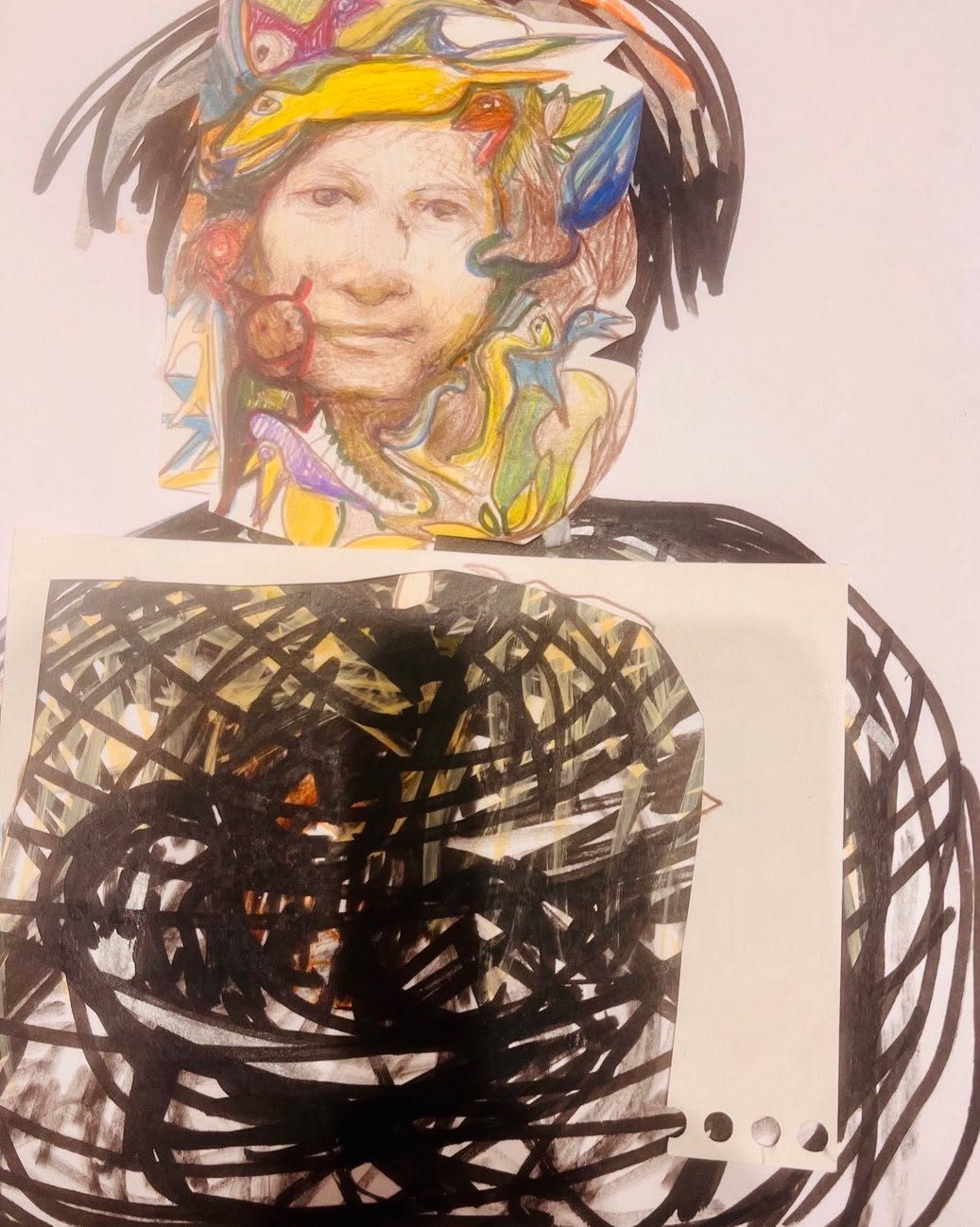 Drawing No. 1,375, 'Della loved to show off her x-rays.', posted APR 26, 2023