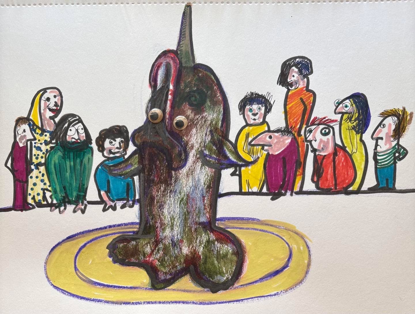 Drawing No. 2,392, 'Unlike most swordfish, Leona craved attention.', posted DEC 9, 2025