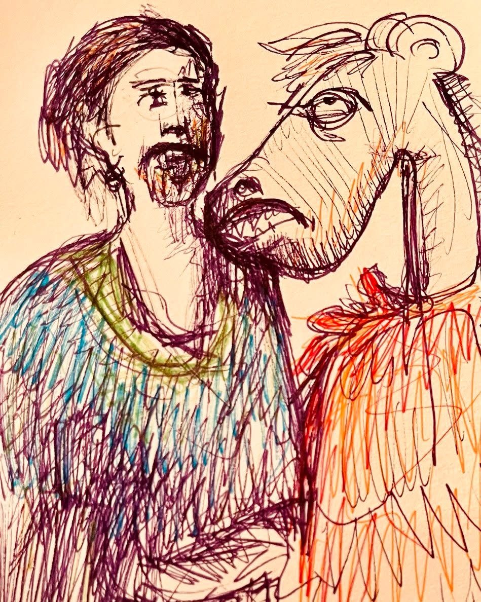 Drawing No. 1,054, 'Horse Sense', posted JUN 15, 2022