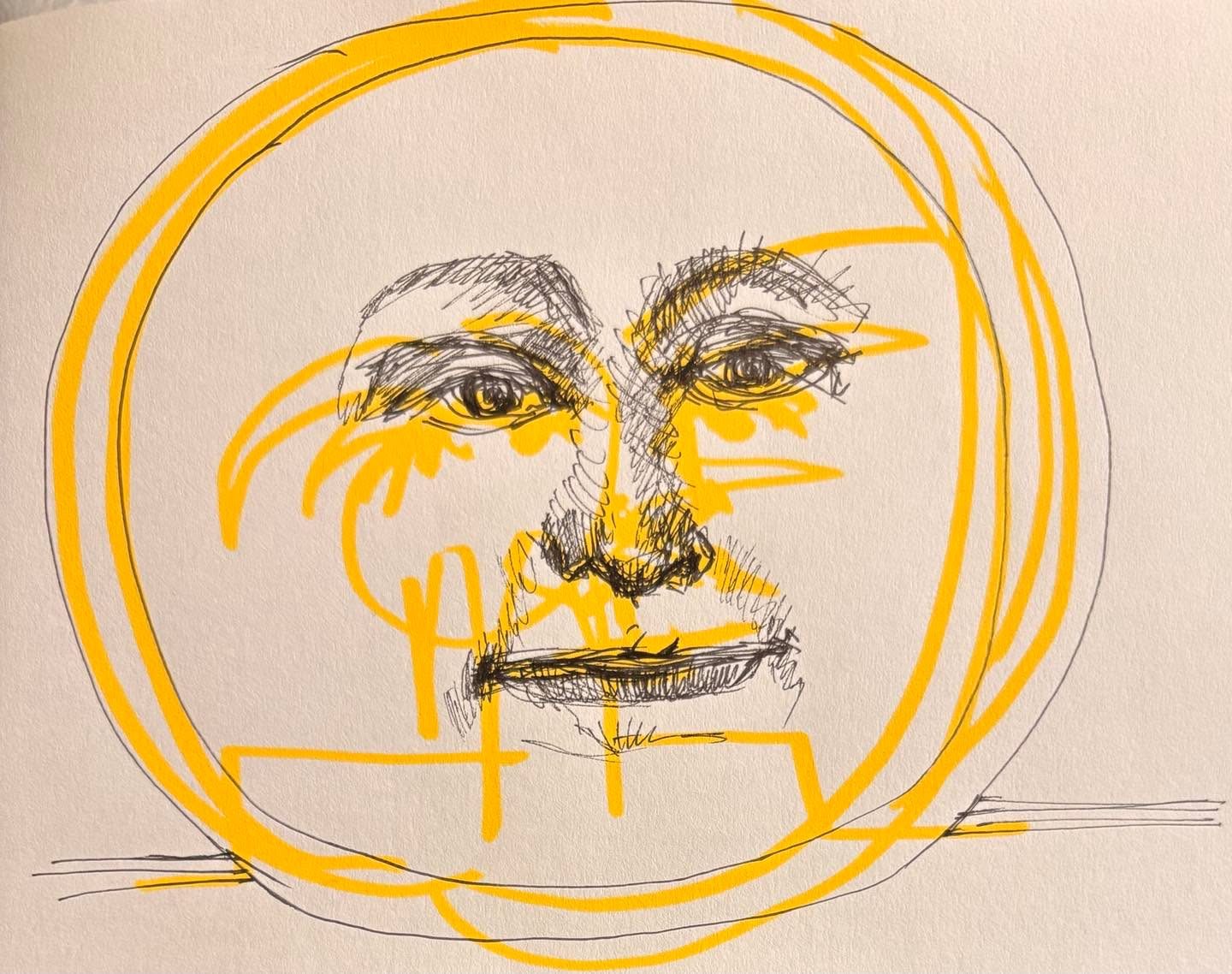 Drawing No. 2,332, 'The dish was supposed to run away with the spoon, but the spoon got stuck in the dishwasher.', posted OCT 14, 2025