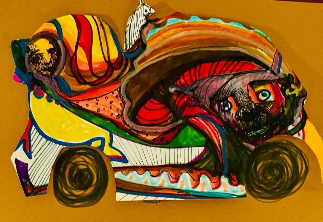 Drawing No. 1,515, 'Nobody felt really good about the baby zebra driving.', posted SEP 9, 2023