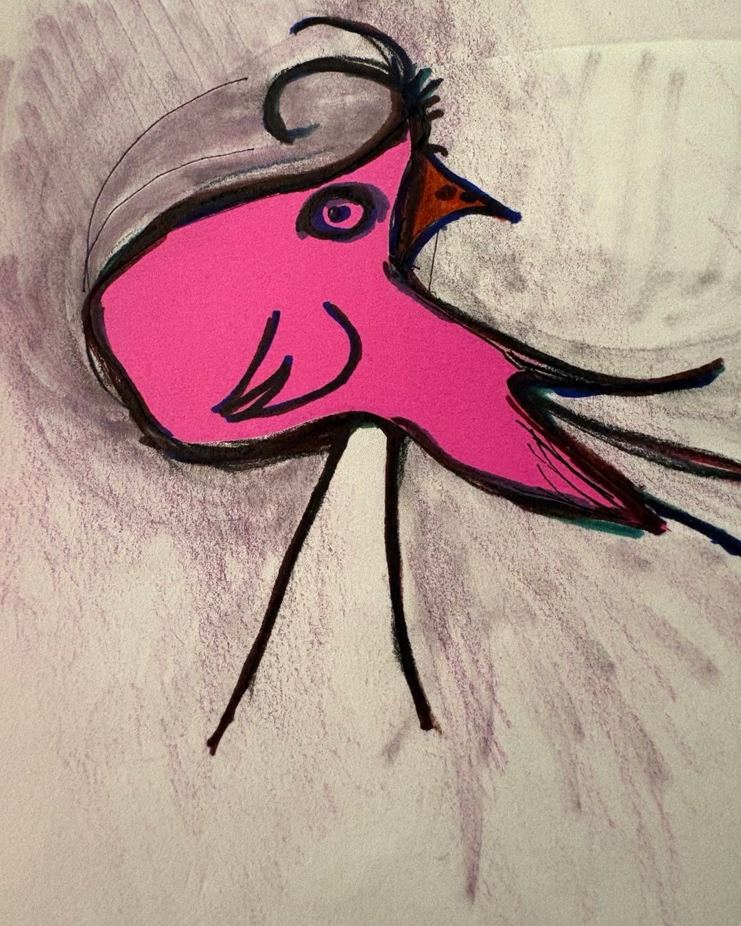 Drawing No. 2,368, 'Sandee wondered if she ought to have Rara Avis printed on her business cards.', posted NOV 15, 2025