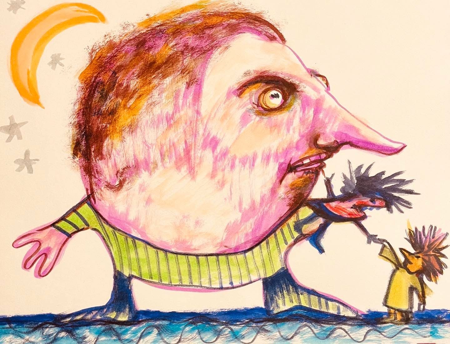 Drawing No. 1,244, 'Furious, Mrs. Flaster told the kids they were not to see each other ever again.', posted DEC 19, 2022