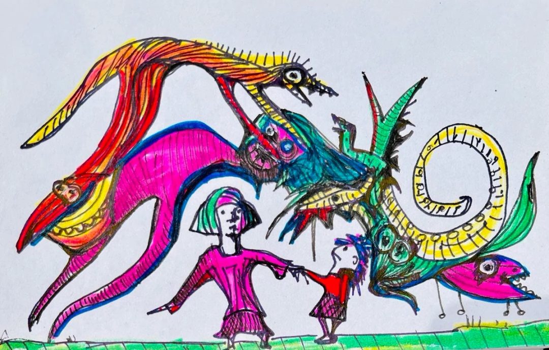 Drawing No. 1,016, 'Need to Take Cover', posted MAY 9, 2022
