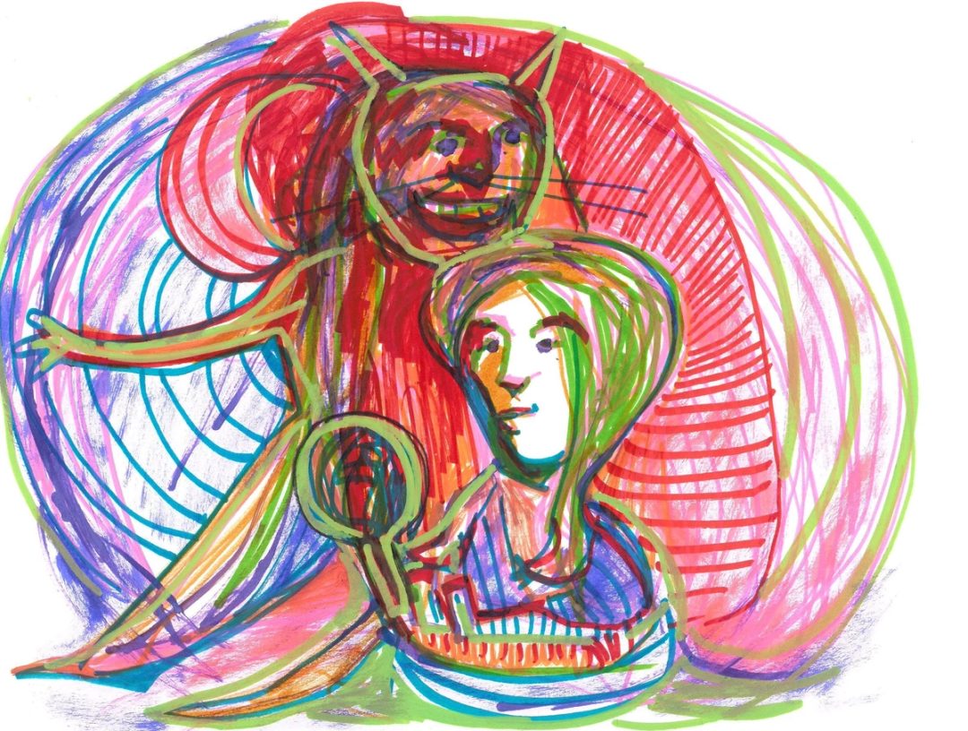 Drawing No. 1,205, 'My Beautician Is a Cat', posted NOV 11, 2022