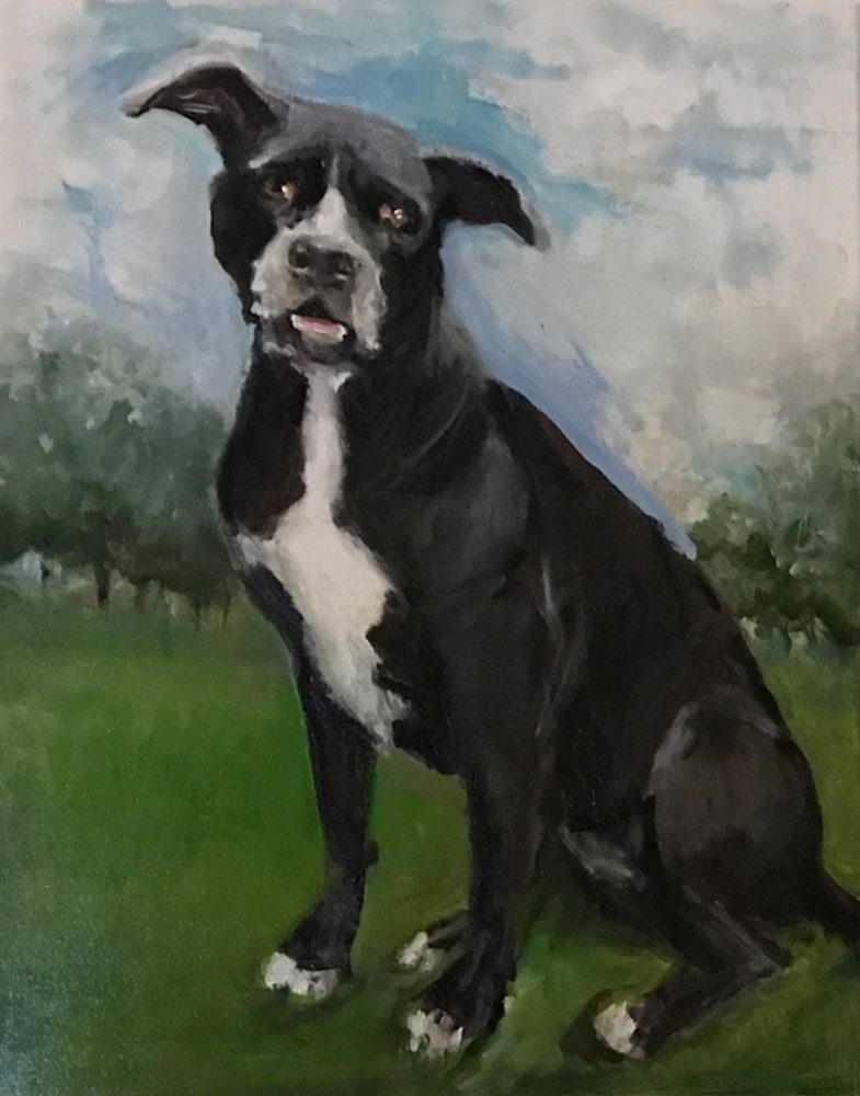 Tegano, a portrait by Jane Hart.