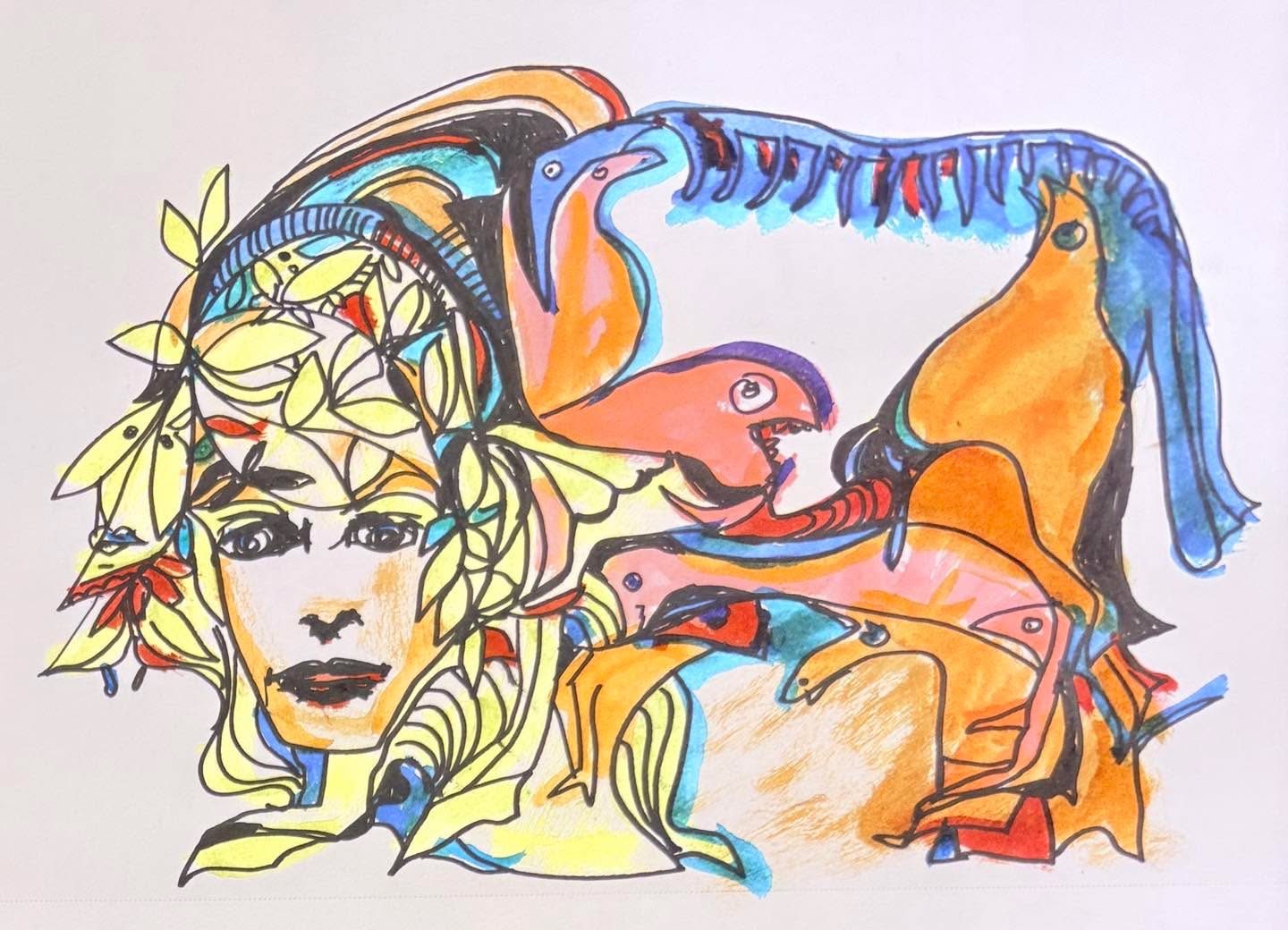 Drawing No. 2,731, 'Almost everyone thought Fern's blond hair was a dye job.', posted SEP 28, 2026