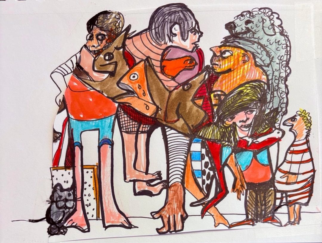 Drawing No. 2,741, 'The Hamptons jitney was starting to feel like CM's home away from home.', posted OCT 8, 2026
