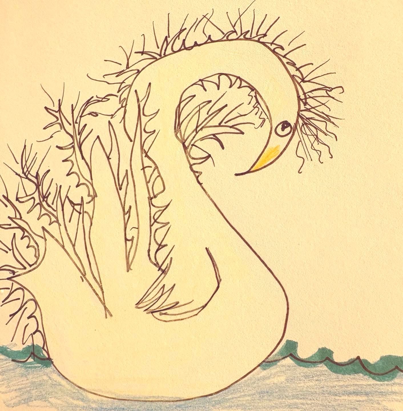 Drawing No. 2,647, 'Frizzy weather took a toll on Franny's feathers.', posted JUL 16, 2026
