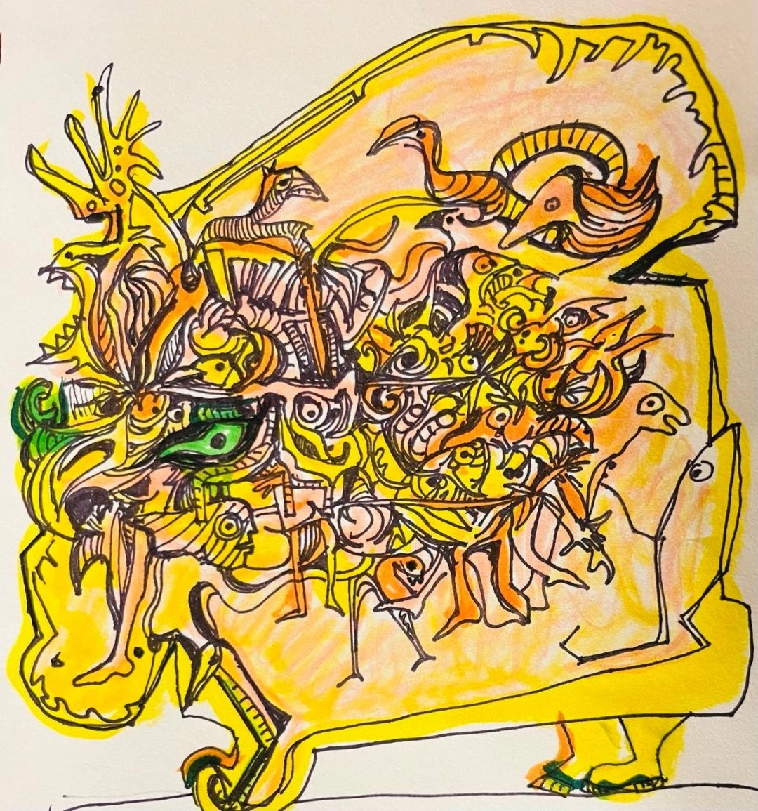 Drawing No. 1,926, 'It was Bailey's green eyes that made the ladies take a second look.', posted SEP 28, 2024