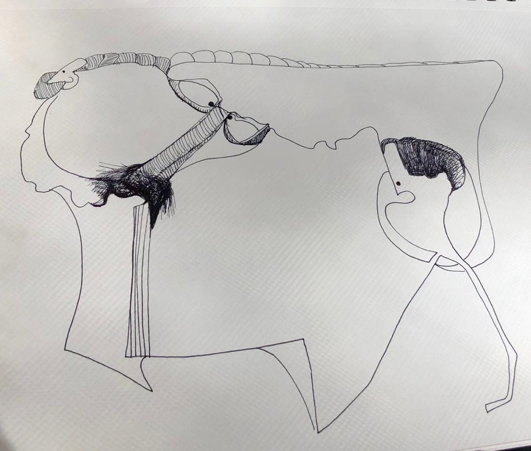 Drawing No. 29, 'Doodle with conversation', posted MAY 10, 2019