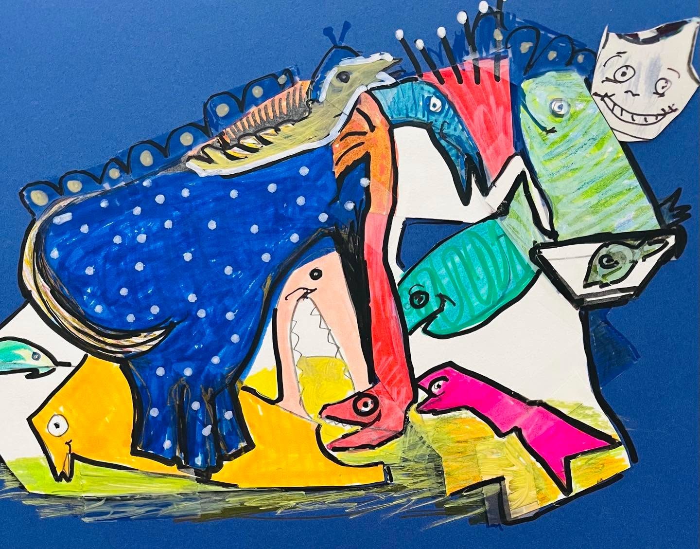 Drawing No. 1,430, 'The zoo had to downsize during renovation, but none of the animals seemed to mind.', posted JUN 18, 2023