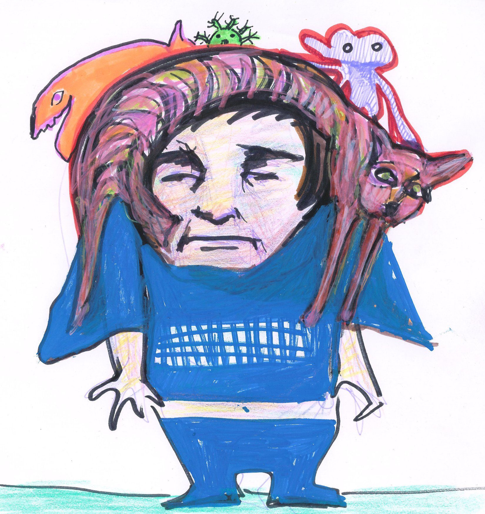 Drawing No. 1,553, 'Gran Should Not Try to Look Cool', posted OCT 18, 2023
