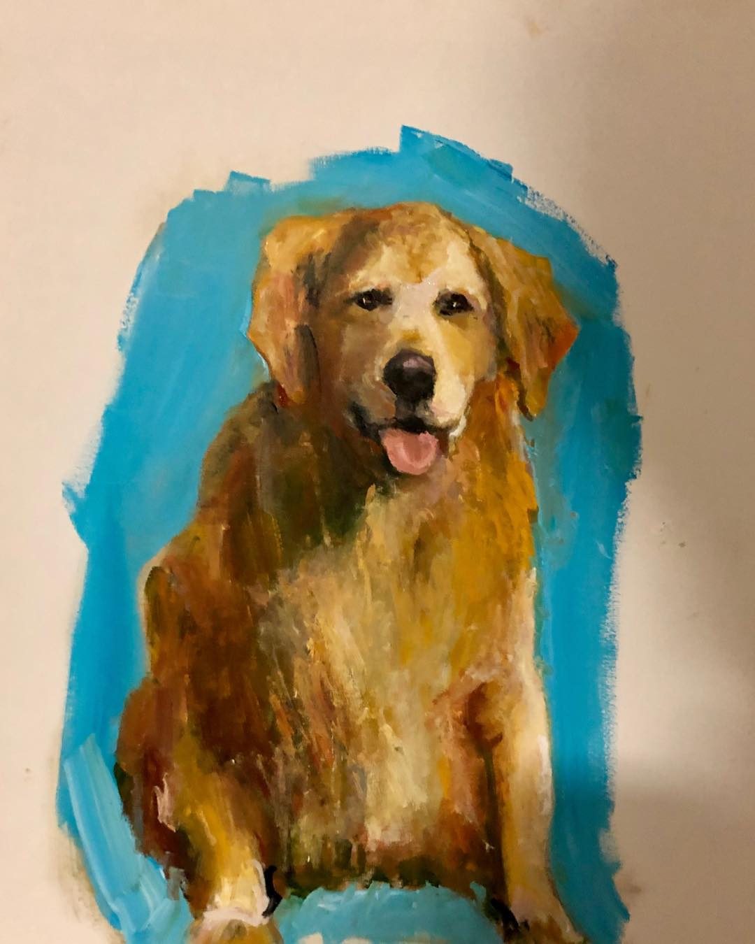 Drawing No. 15, 'Recent commission —a senior dog', posted JAN 21, 2019