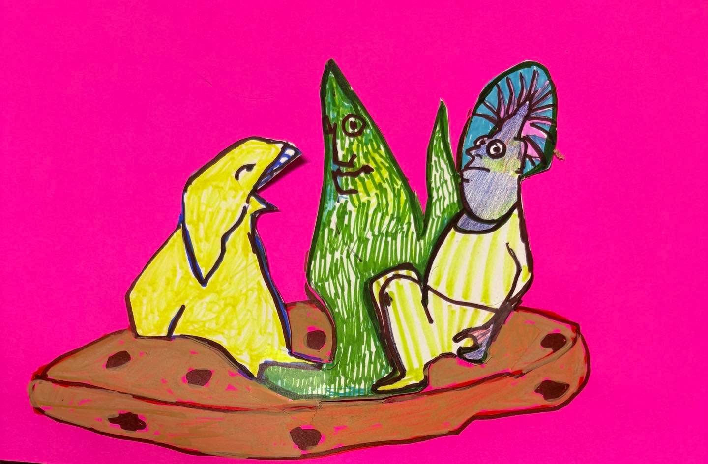 Drawing No. 2,290, 'The regulars on the 7:15 chocolate chip were a step ahead of the market.', posted SEP 2, 2025
