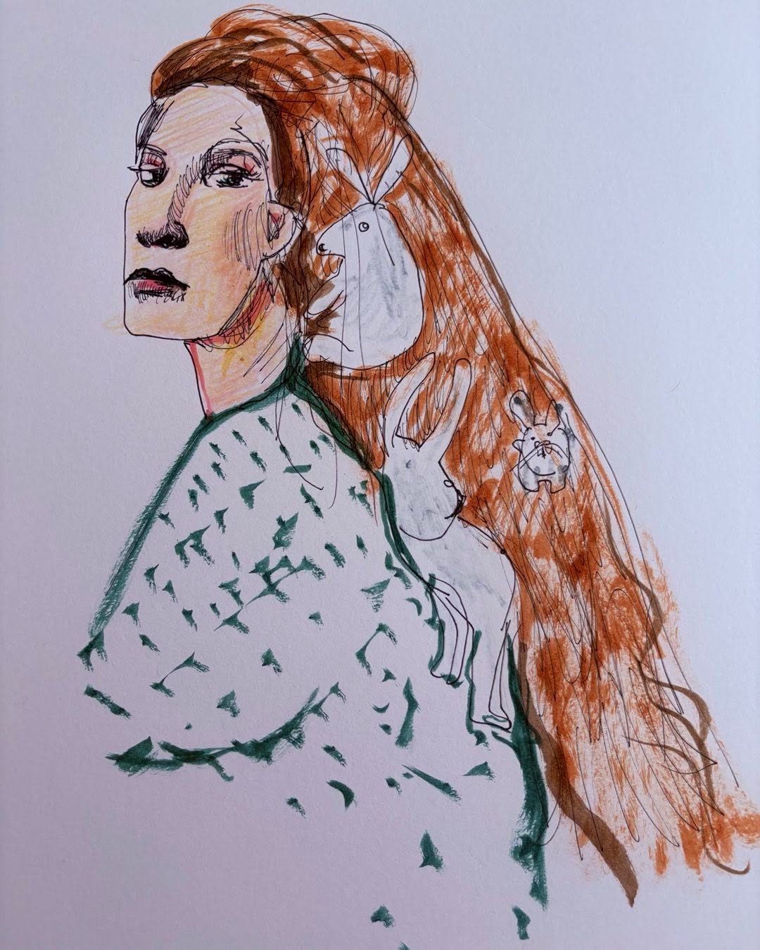 Drawing No. 2,637, 'Karen's new cruelty-free shampoo was unable to keep rabbits out of her hair.', posted JUL 7, 2026
