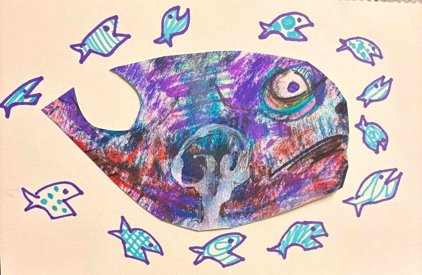 Drawing No. 2,259, 'Apparently Rhonda was not the only fish in the sea.', posted AUG 4, 2025