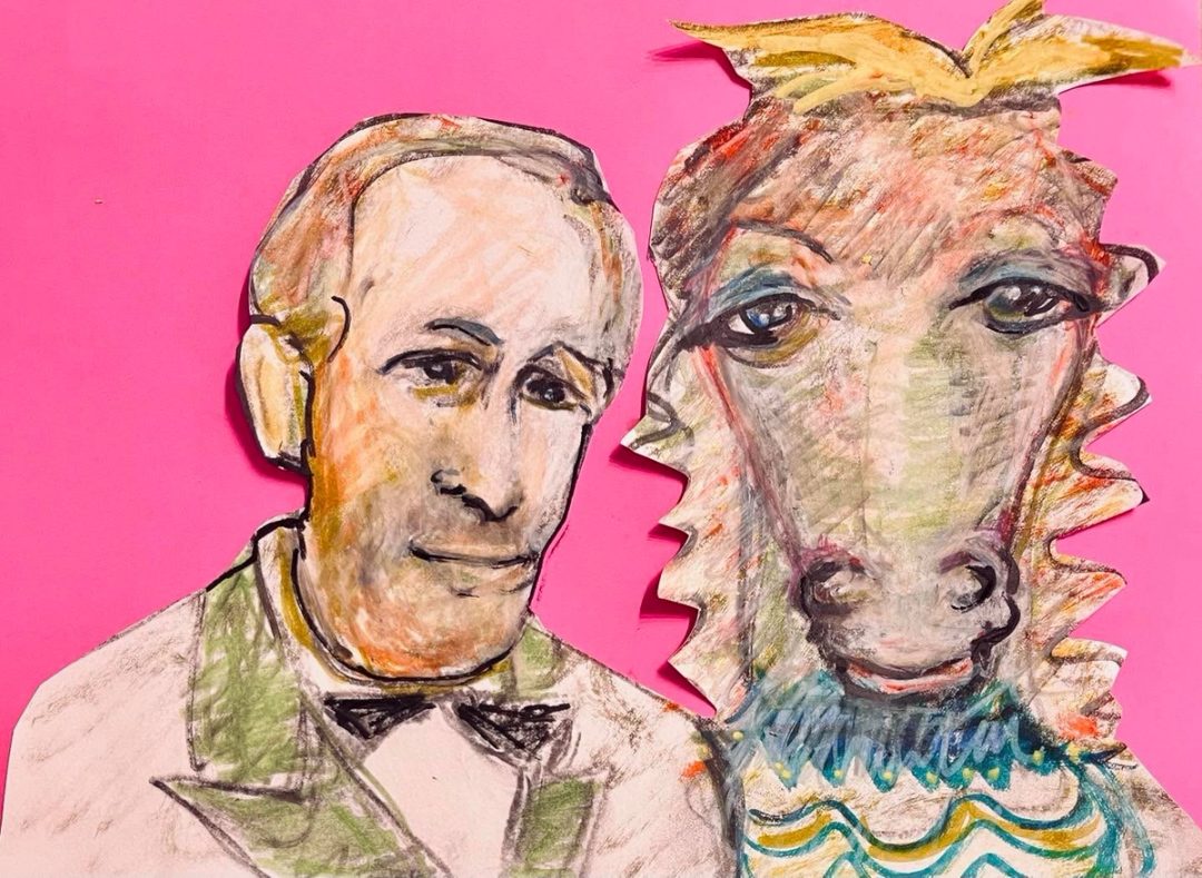 Drawing No. 2,048, 'Scott and Bella were perfect business partners, even though they couldn't see eye to eye.', posted JAN 24, 2025